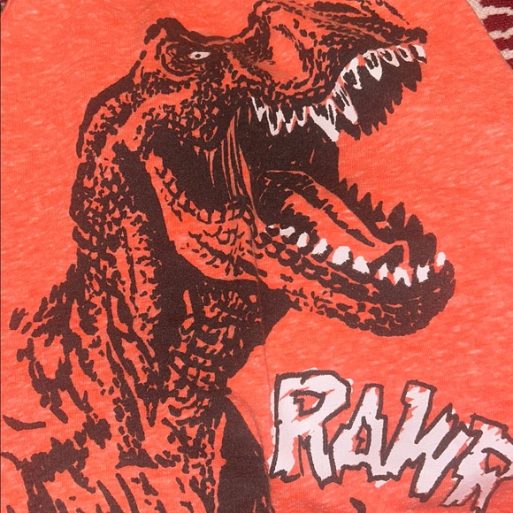 3 for $12 Jumping Beans 5t Orange Dinosaur sleeveless shirt tank Top for boys 5t - Picture 3 of 3